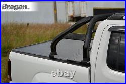 Roll Bar + Tonneau Cover + Beacon + LED Bar For Mitsubishi L200 2005-2015 BLACK