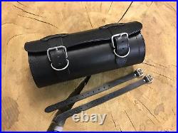 Roll Big Roll Black Large Leather Cushion Top Quality Fits for Harley Davidson