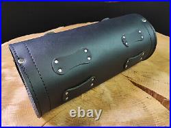 Roll Big Roll Black Large Leather Cushion Top Quality Fits for Harley Davidson