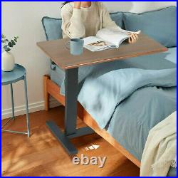Rolling Mobile Over Bed Laptop Trolley Desks Height Adjustable With Wheels