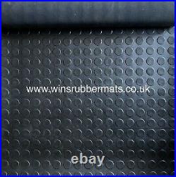 Rubber Flooring Mat Rolls 1m to 10m and 1.2m/1.5m/1.8m Wide X 3mm Thick-NonSlip