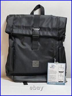 Save The Ocean Expandable Backpack Black Travel Bags Men's Roll Top New