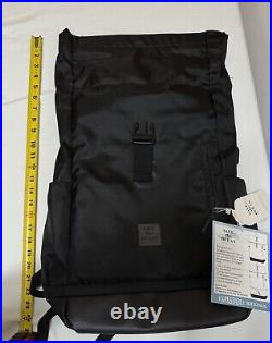 Save The Ocean Expandable Backpack Black Travel Bags Men's Roll Top New