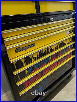 Snap On 40in Black/Yellow Stack Roll Cab + Top Box Graffiti WE DELIVER
