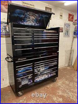 Snap On Toolbox KRA 55 By 24 Top And Bottom Roll Cab Will Split