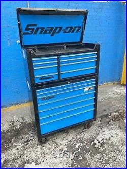 Snap On Tools Heritage Series 40 Tool Box Chest Roll Cab Top Box Black & Blue