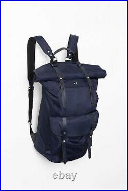 Stighlorgan Ronan Laptop Backpack In Navy blue HD210D nylon with Rolling top