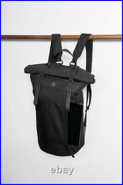 Stighlorgan Rori Laptop Backpack In Black CoreD7 Polycanvas With Rolling Top