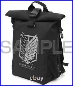 Survey Corps Roll Top Backpack Black Attack On Titan