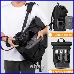 TARION Camera Backpack Rolltop Photography Backpack with Removable Laptop Case 2