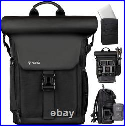 TARION Camera Backpack Rolltop Photography with? M, Sp-01 Black