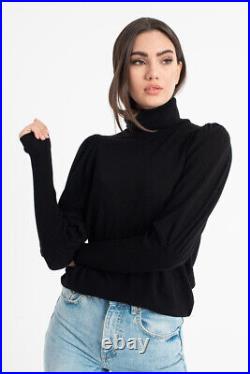 TED BAKER Aidabel wool cashmere turtleneck volume sleeve sweater jumper top 1 8