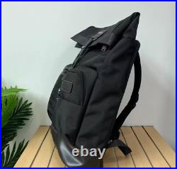 TUMI ALPHA BRAVO Luke Roll Top Backpack Black Used Good condition From Japan