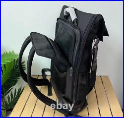 TUMI ALPHA BRAVO Luke Roll Top Backpack Black Used Good condition From Japan