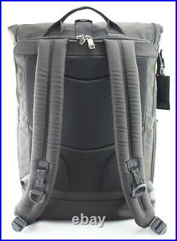 TUMI'Alpha Bravo London' Black / Blue Camo Nylon Roll Top Backpack 232388BCM2