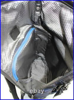 TUMI'Alpha Bravo London' Black / Blue Camo Nylon Roll Top Backpack 232388BCM2