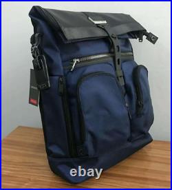 TUMI Alpha Bravo London Roll Top Backpack Black Men Business Laptop Bag DHL POST