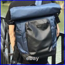 TUMI Mead Roll Top Backpack Navy x Black Nylon Tough x Lightweight Unused