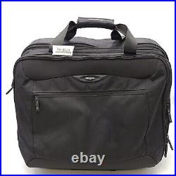 Targus Travel Luggage Bag Pockets Zipper Top Handles Wheels/Rolling with Handle