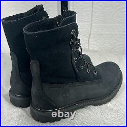 Timberland Ankle Boots Roll Top 8149A Black Leather Waterproof Size 7 Womens