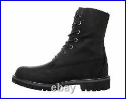 Timberland Fold-Down Roll-Top Lined Waterproof Black Men's Boots A119A