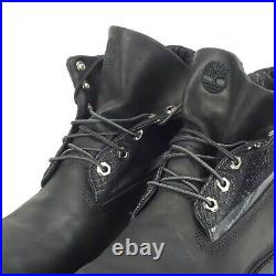 Timberland Men's Roll Top Black Boots UK 6.5