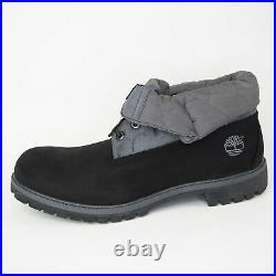 Timberland Roll Top Work Shirt Mens Boots 45003 Leather Blk Vintage SZ 14 Hiking