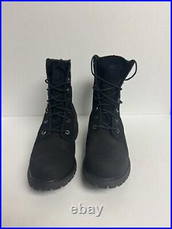 Timberland Womens Authentics Waterproof Roll Top Boot Black Size 8.5 M