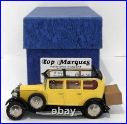 Top Marques 1/43 Scale GS7 1927 Rolls Royce 20HP By Arnold Yellow Black