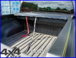 Toyota Hilux Black Roll Top Hard Roller Shutter Load Bed Cover Lockable Tonneau