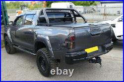 Toyota Hilux Rocco Hard Roller Shutter with Flat Side Rails Roll Top Cover 2019+