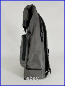 Tumi Alpha Bravo London Roll-Top Backpack Gray Nylon withBlack Leather 232388SGRY