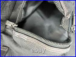 Tumi Alpha Bravo Luke Roll Top Backpack 222388HK2 Black Brown Nylon Leather