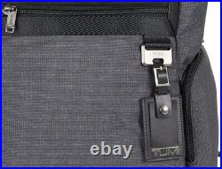 Tumi Birch Roll Top Business School Grey Black Travel Laptop Carry On Backpack