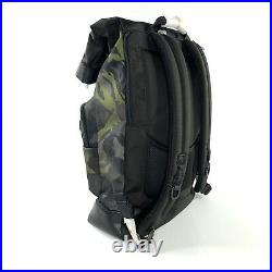 Tumi Cypress Roll Top Backpack Avocado Green Camo and Black Extra Large