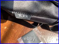 Tumi Devoe Collection North Roll Top Backpack Black With Leather Trim
