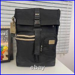 Tumi Roll Top Backpack 2223388 Black beige 2404M