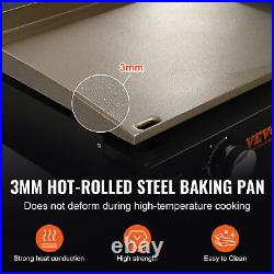 VEVOR Countertop Commercial Gas Griddle Flat Top Grill Hot Plate Restaurant