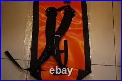 VIVObarefoot x finisterre waterproof rucksack (rolltop) in black and orange BNWT