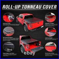 Vinyl Soft Top Roll-up Tonneau Cover For 2004-2014 Ford F150 6.5' Fleetside Bed