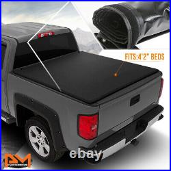 Vinyl Soft Top Roll-up Tonneau Cover for 01-05 Ford Explorer Sport Trac 4'2 Bed