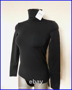 WOLFORD PORTLAND TURTLENECK PULLOVER TOP XS IN BLACK NWT ASO royal celebrity