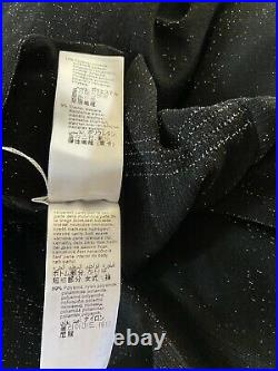 WOLFORD Shimmer Black Bodysuit/ Top, M