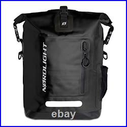 Waterproof Backpack Roll Top 25L Hybrid 25 Black Dry Bag Backpack with 15