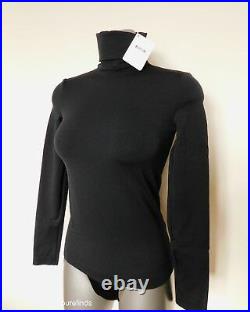 Wolford Portland Turtleneck Pullover Top Xs In Black Nwt